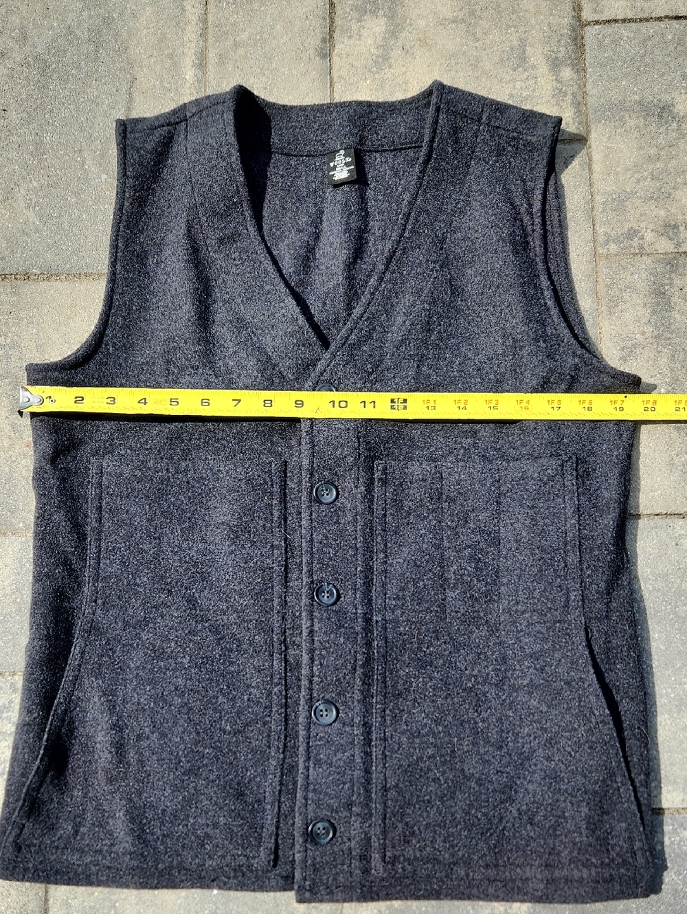 Woolx Mens Small Baker Vest - Picture 3 of 4